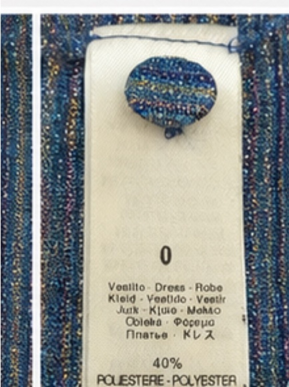 Forte_Forte Silk Lurex Plissé Maxi Dress NWT Blue Size 0 - Picture 6 of 9